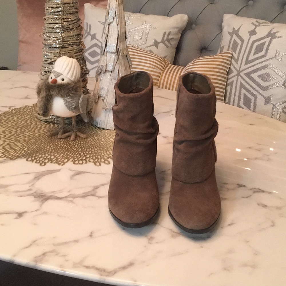 BCBG brown ankle boots